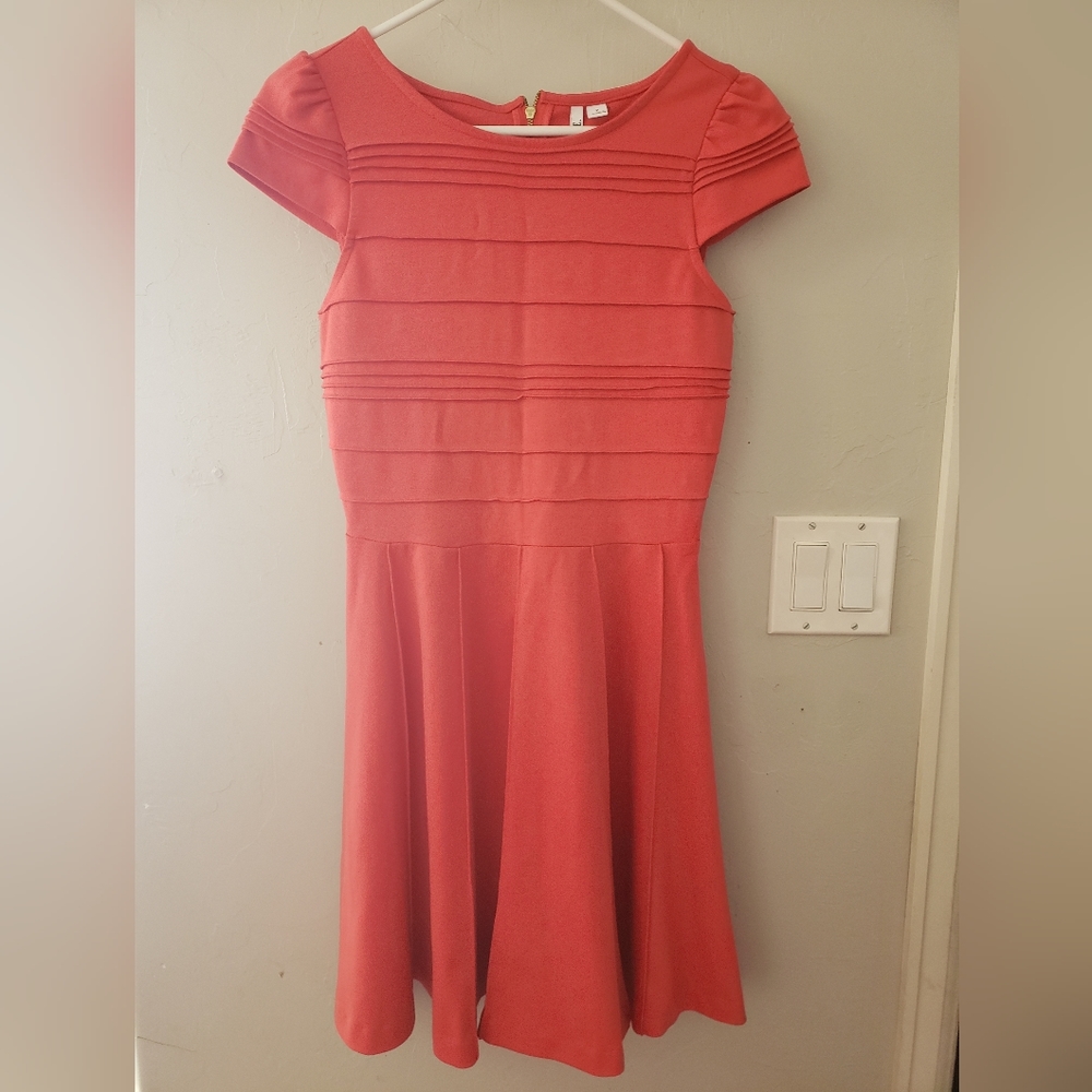 Elle dress, size 2, coral color